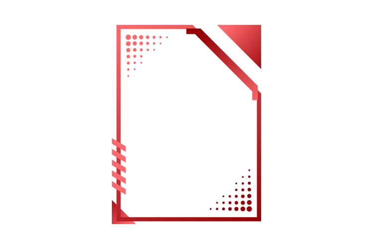 Futuristic interface border and frame game ui element graphi