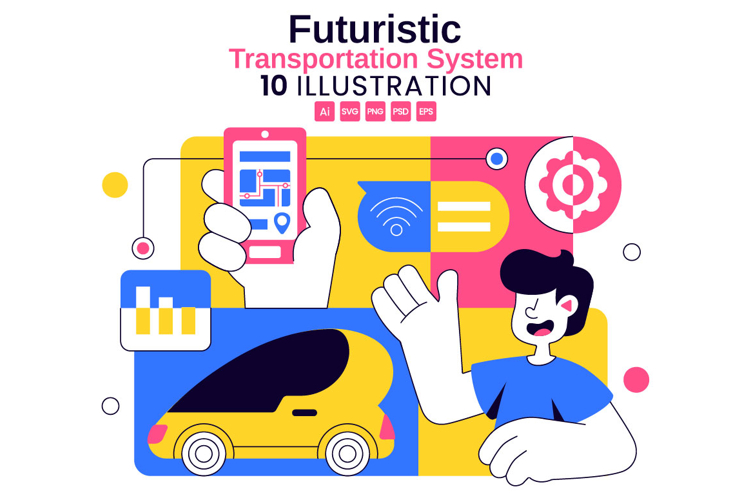 10 Futuristic Transportation System Illustration