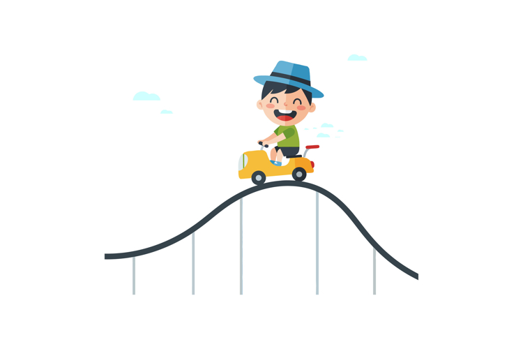 Roller Coaster Clipart Image 16