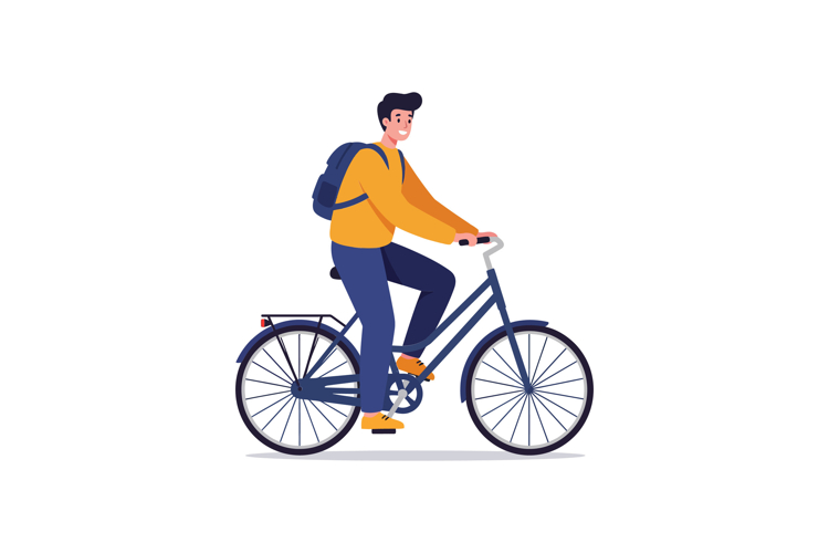 Ride A Bicycle Clipart Image 11