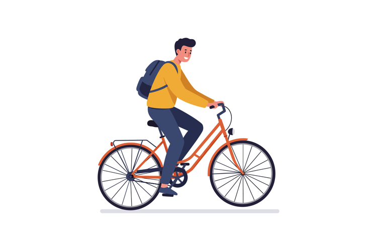 Ride A Bicycle Clipart Image 10