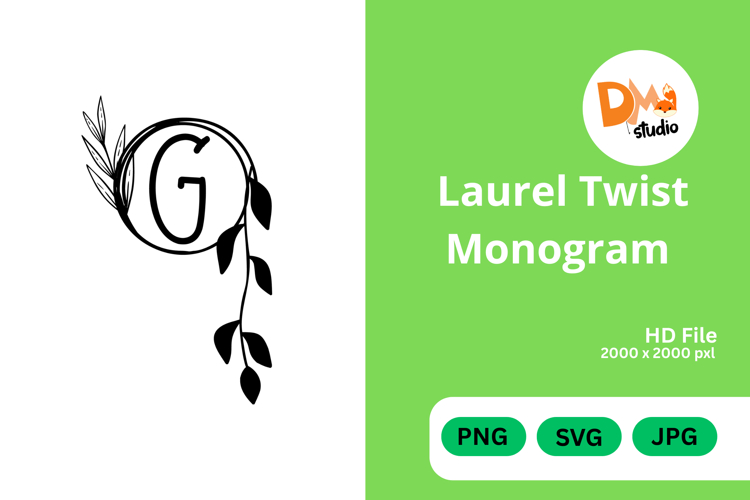 Laurel Twist Monogram