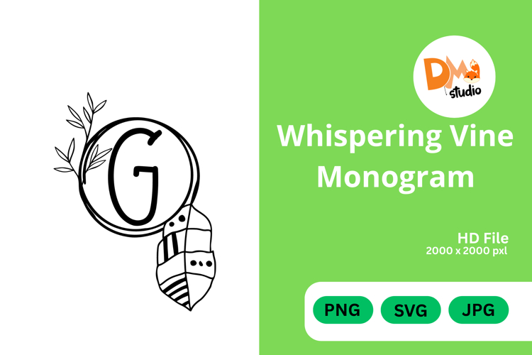 Whispering Vine Monogram