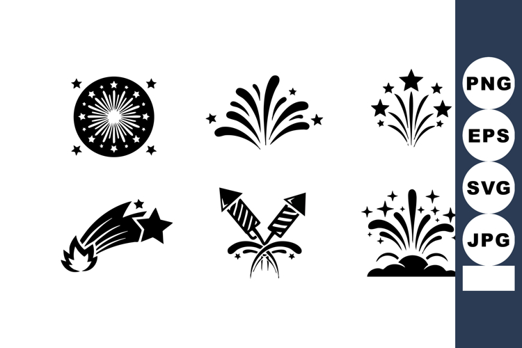 Fireworks Vector Image 12