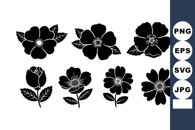Flower Silhouette Image 6