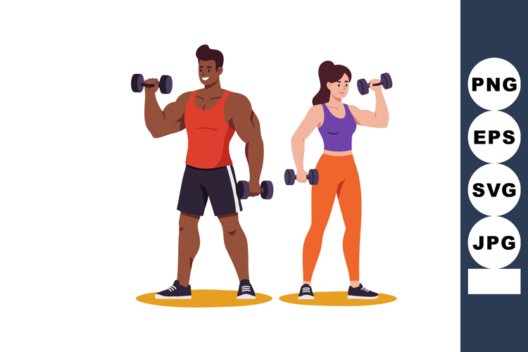 Dumbbell Clipart Image 21