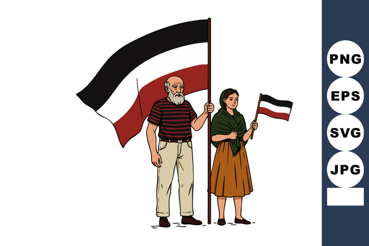 Black And White Flag Clipart Image 17