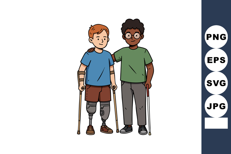 Crutches Clipart Image 2
