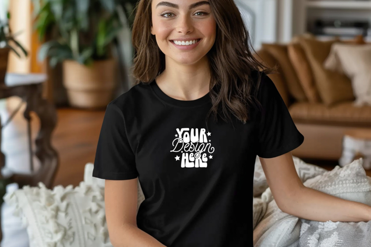 White Tshirt Mockup Image 20