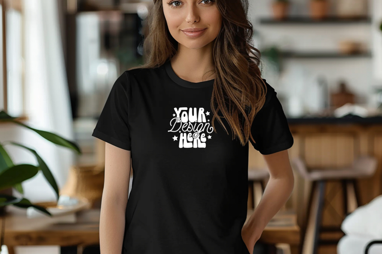 White Tshirt Mockup Image 19