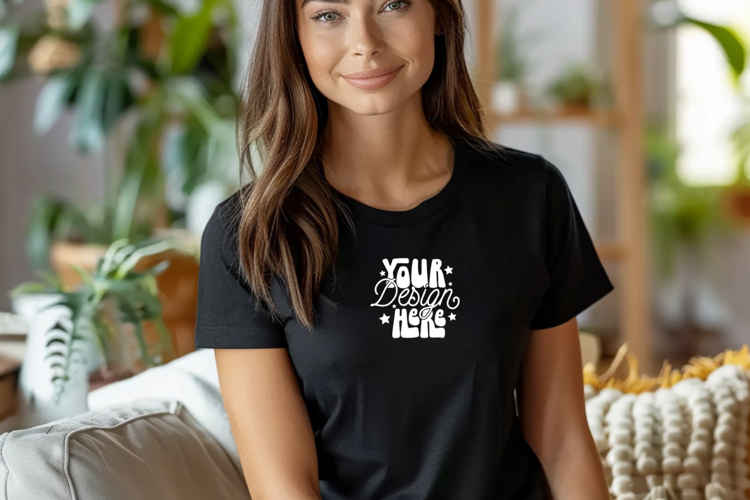 White Tshirt Mockup Image 18