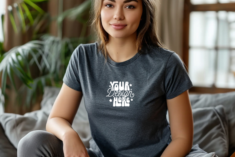 White Tshirt Mockup Image 12