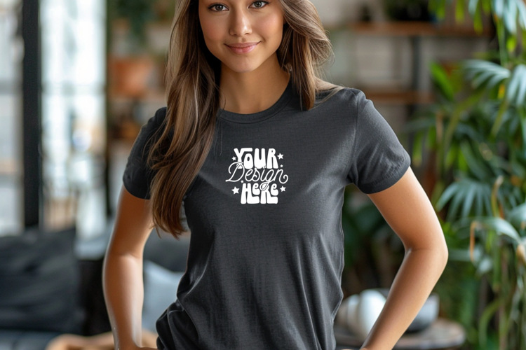 White Tshirt Mockup Image 17