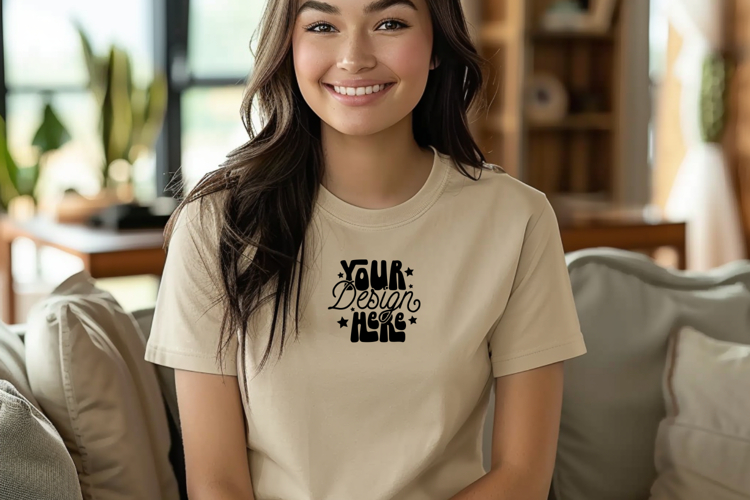 White Tshirt Mockup Image 12