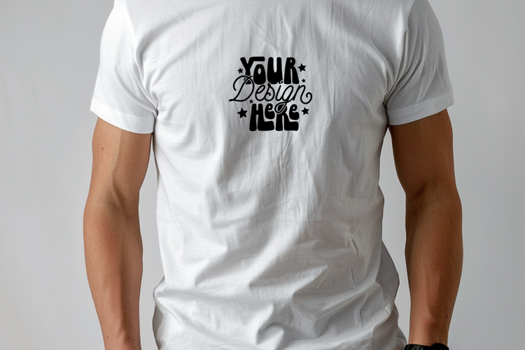 White Tshirt Mockup Image 11