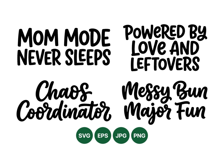 Bun Mom Svg Image 14