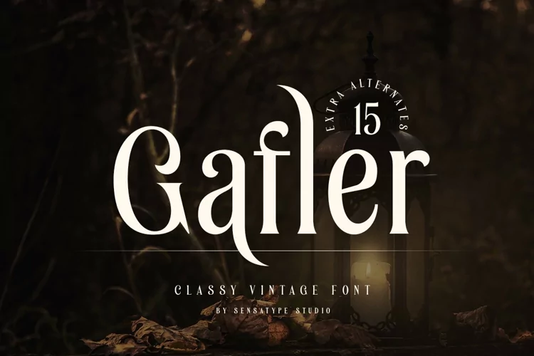 Gafler - Classy Vintage Font