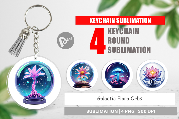 Keychain Galactic Flora Orbs