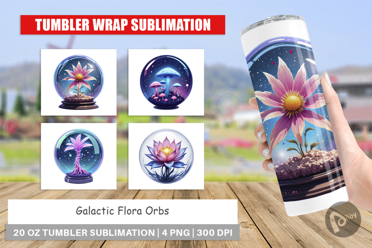 Tumbler Galactic Flora Orbs