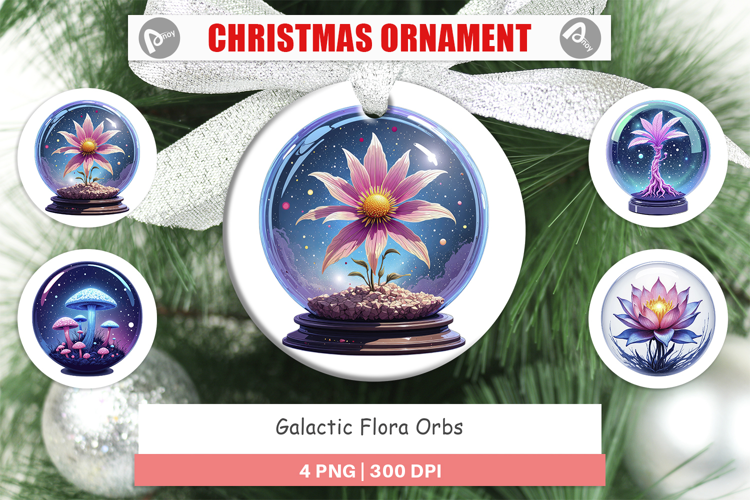 Ornament Galactic Flora Orbs