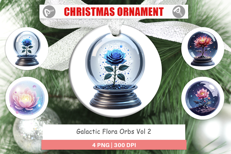 Ornament Galactic Flora Orbs