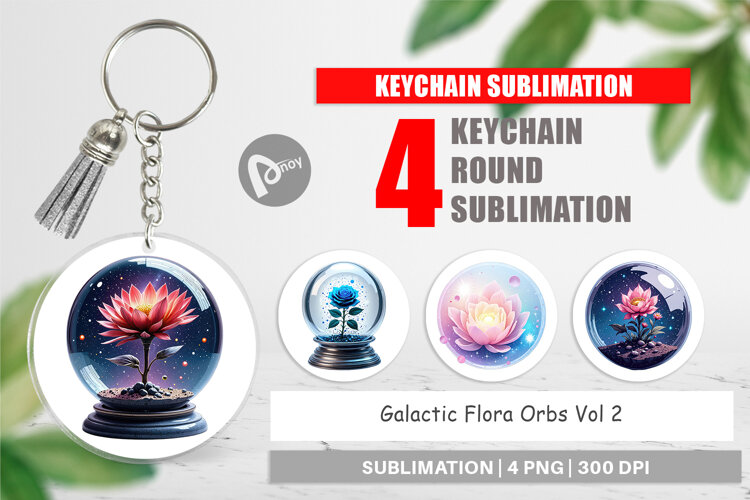 Keychain Galactic Flora Orbs example image 1