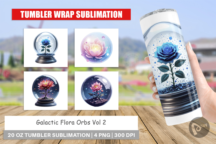 Tumbler Galactic Flora Orbs