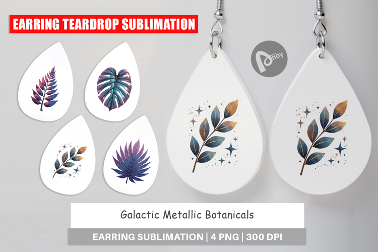Earring Metallic Botanicals
