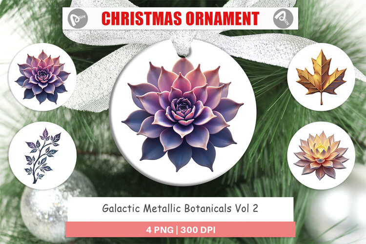 Ornament Metallic Botanicals example image 1