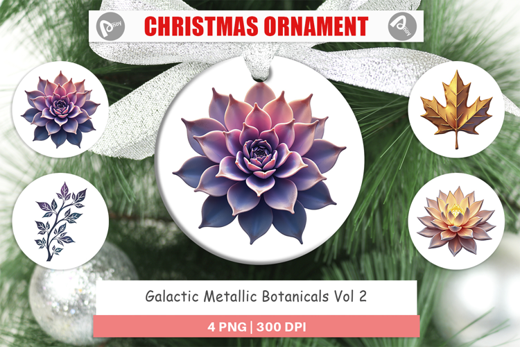 Ornament Metallic Botanicals