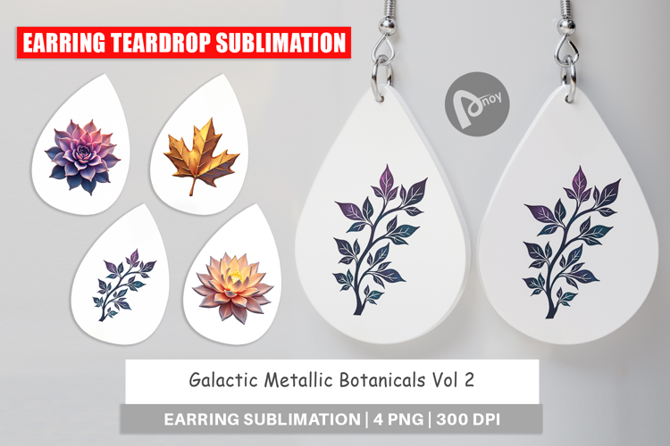 Earring Metallic Botanicals