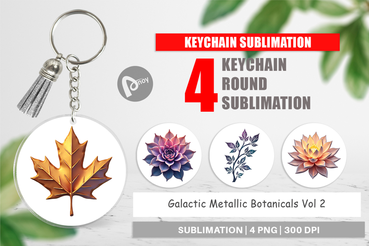 Keychain Metallic Botanicals