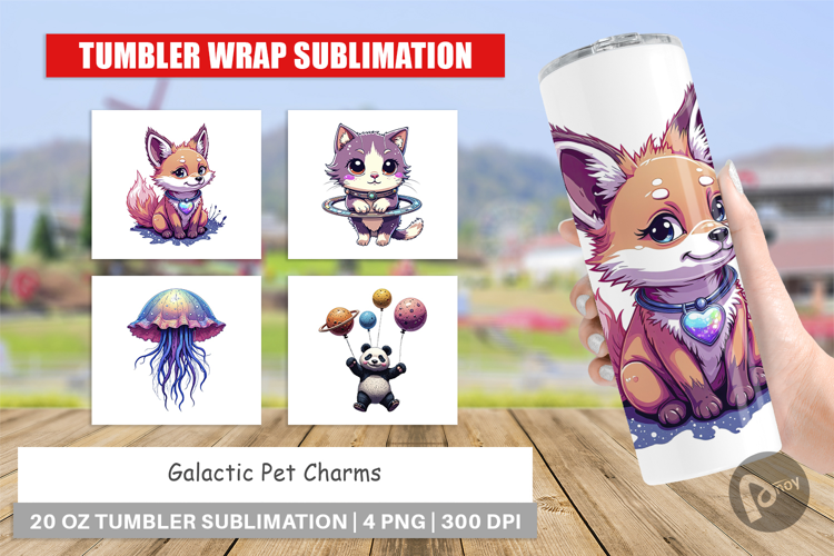 Tumbler Galactic Pet Charms