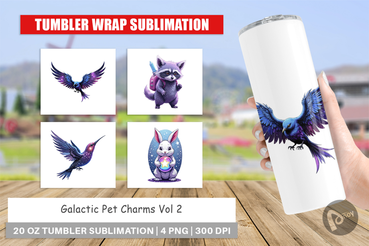 Tumbler Galactic Pet Charms
