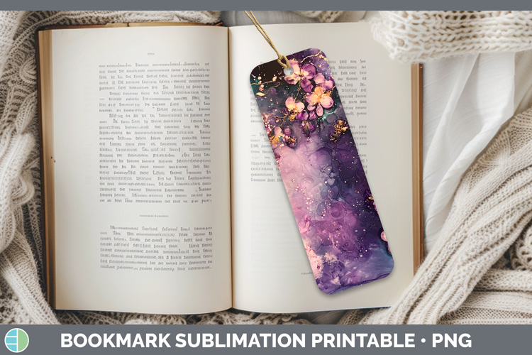 Galaxy Acacia Bookmark Sublimation Printable Designs