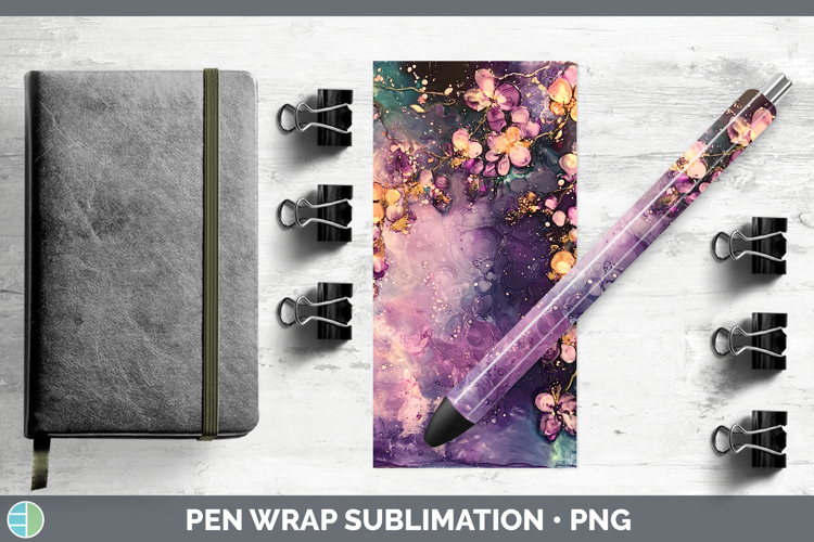 Galaxy Acacia Pen Wrap Sublimation Pen Designs