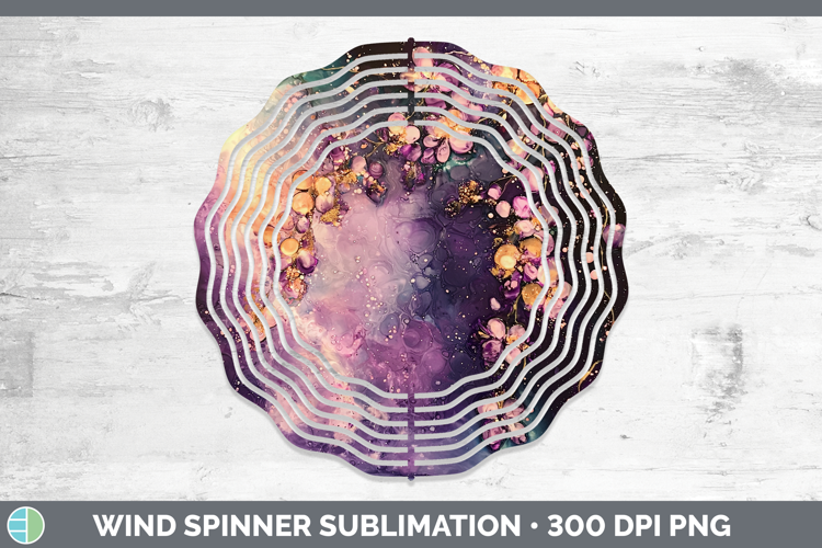 Galaxy Acacia Wind Spinner Sublimation Spinner Designs