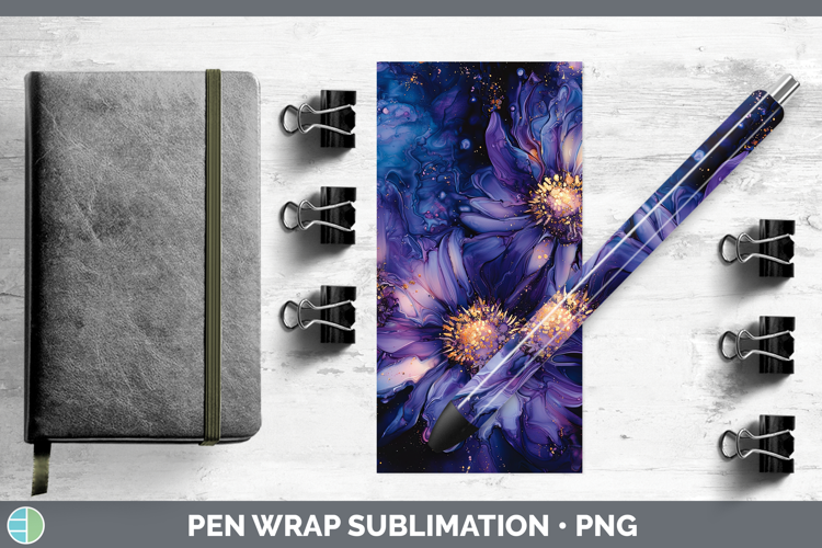 Galaxy Aster Pen Wrap Sublimation Pen Designs