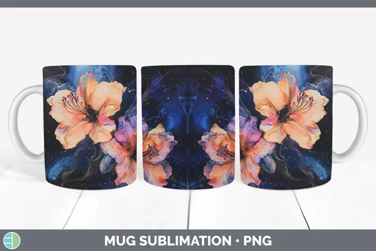 Galaxy Azalea Mug Wrap Sublimation Coffee Cup Designs