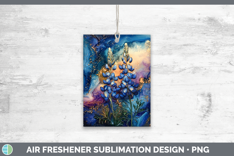 Galaxy Bluebonnet Air Freshener Sublimation Car Freshener De