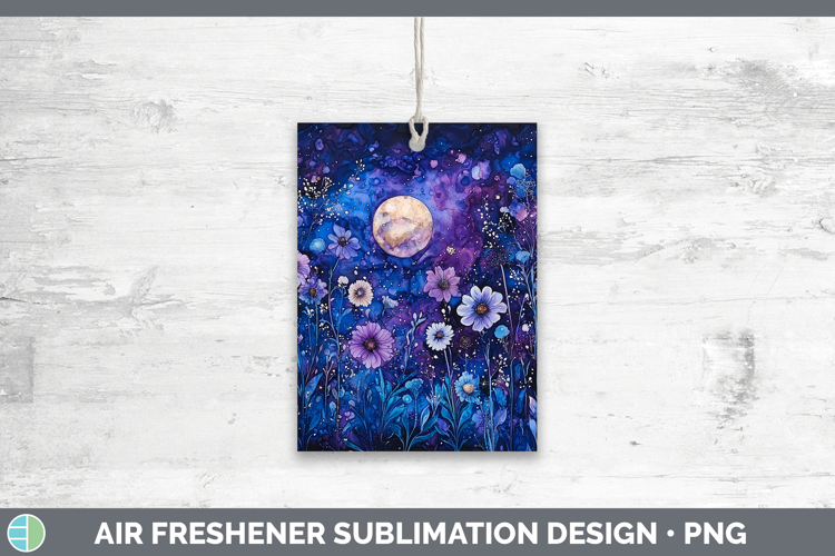 Galaxy Boho Florals Air Freshener Sublimation Car Freshener