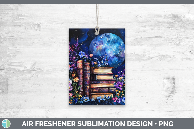 Galaxy Book Stack Air Freshener Sublimation Car Freshener De