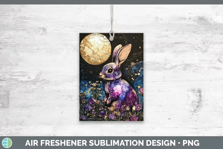 Galaxy Bunny Air Freshener Sublimation Car Freshener Designs