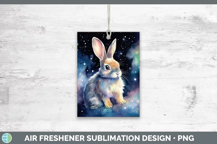 Galaxy Bunny Air Freshener Sublimation Car Freshener Designs
