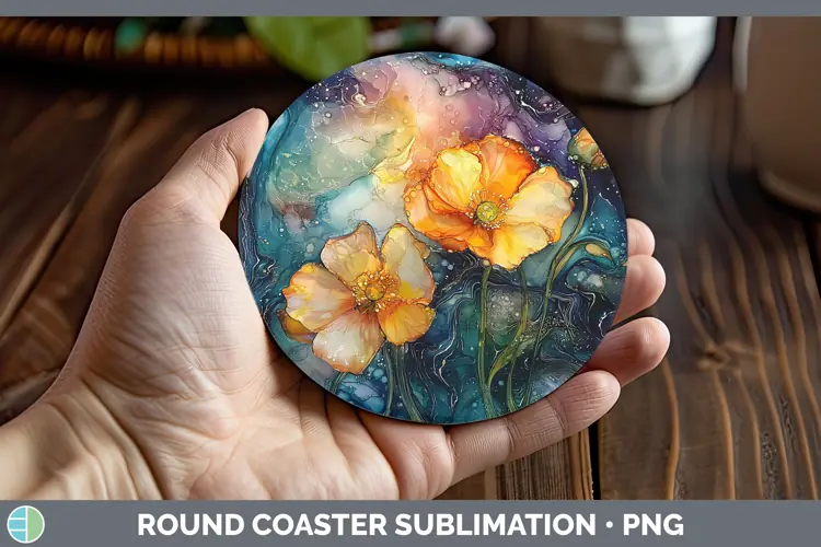 Galaxy Buttercup Round Coaster Sublimation Coaster Designs