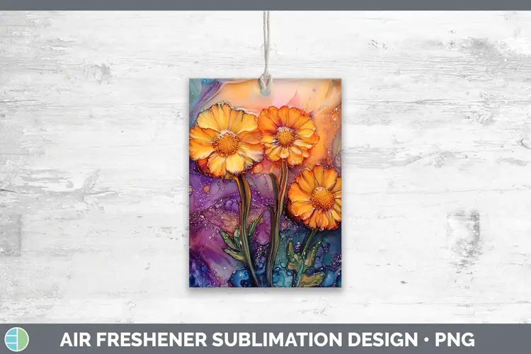 Galaxy Calendula Air Freshener Sublimation Car Freshener Des