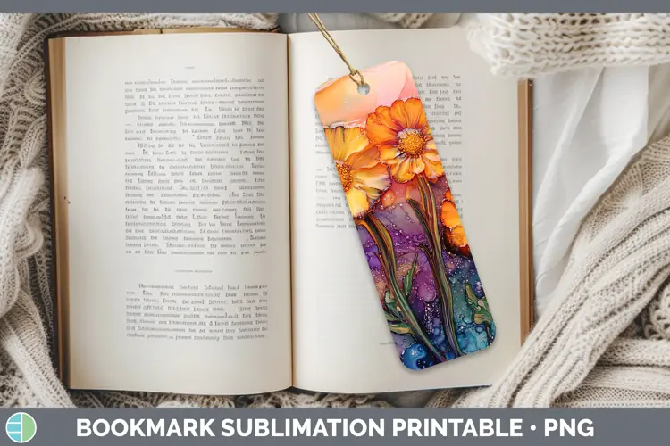 Galaxy Calendula Bookmark Sublimation Printable Designs