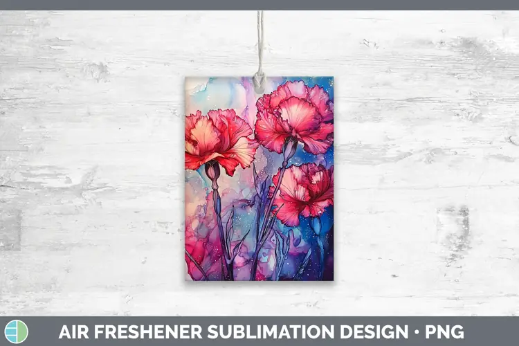 Galaxy Carnation Air Freshener Sublimation Car Freshener Des
