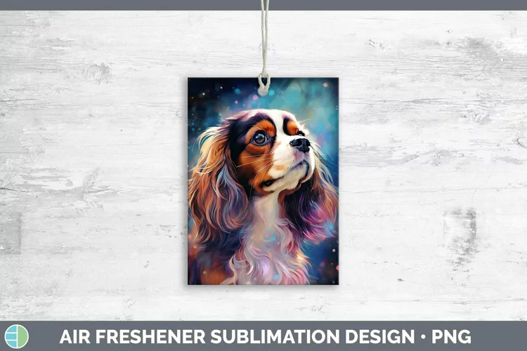 Galaxy Cavalier King Charles Spaniel Air Freshener | Sublima