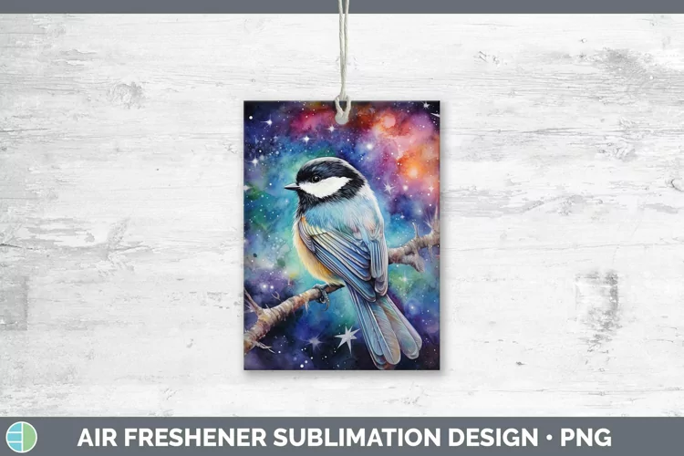 Galaxy Chickadee Air Freshener Sublimation Car Freshener Des